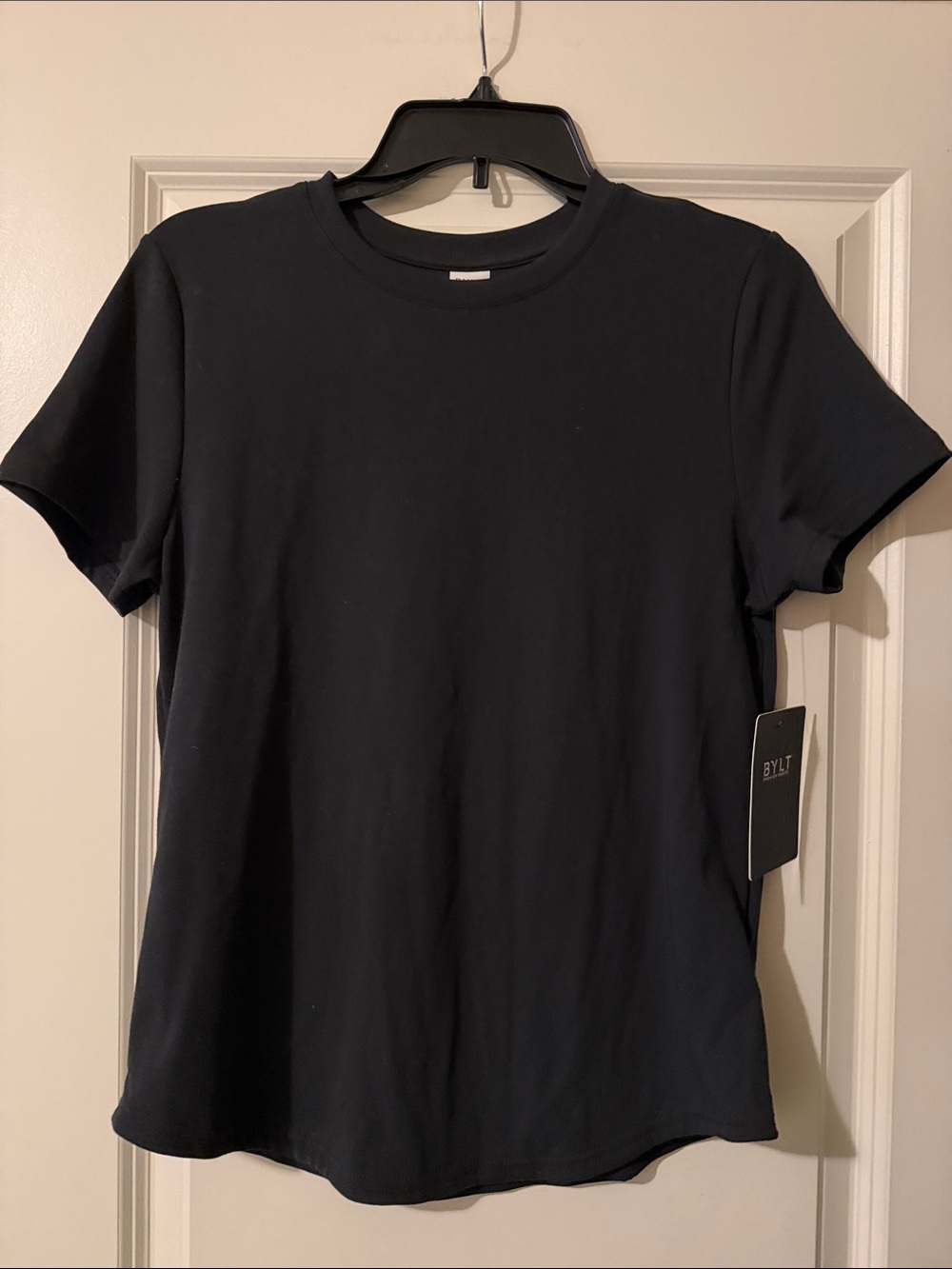 Women's BYLT Black Crewneck Tee